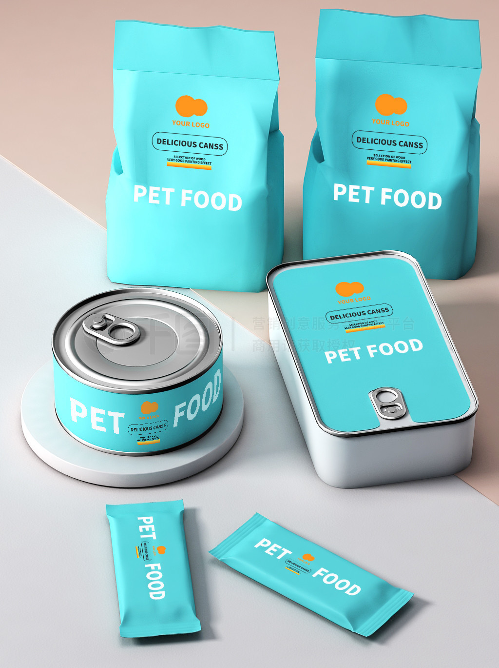寵物用品食品零食包裝設計 樣機場景的應用與價值